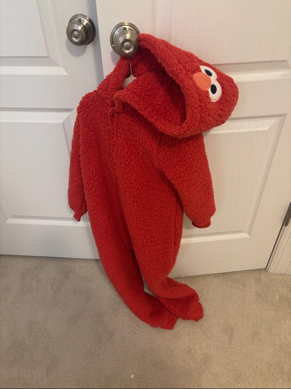 Elmo Sherpa Hooded Onesie